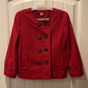 J. Crew cropped pea coat size 6